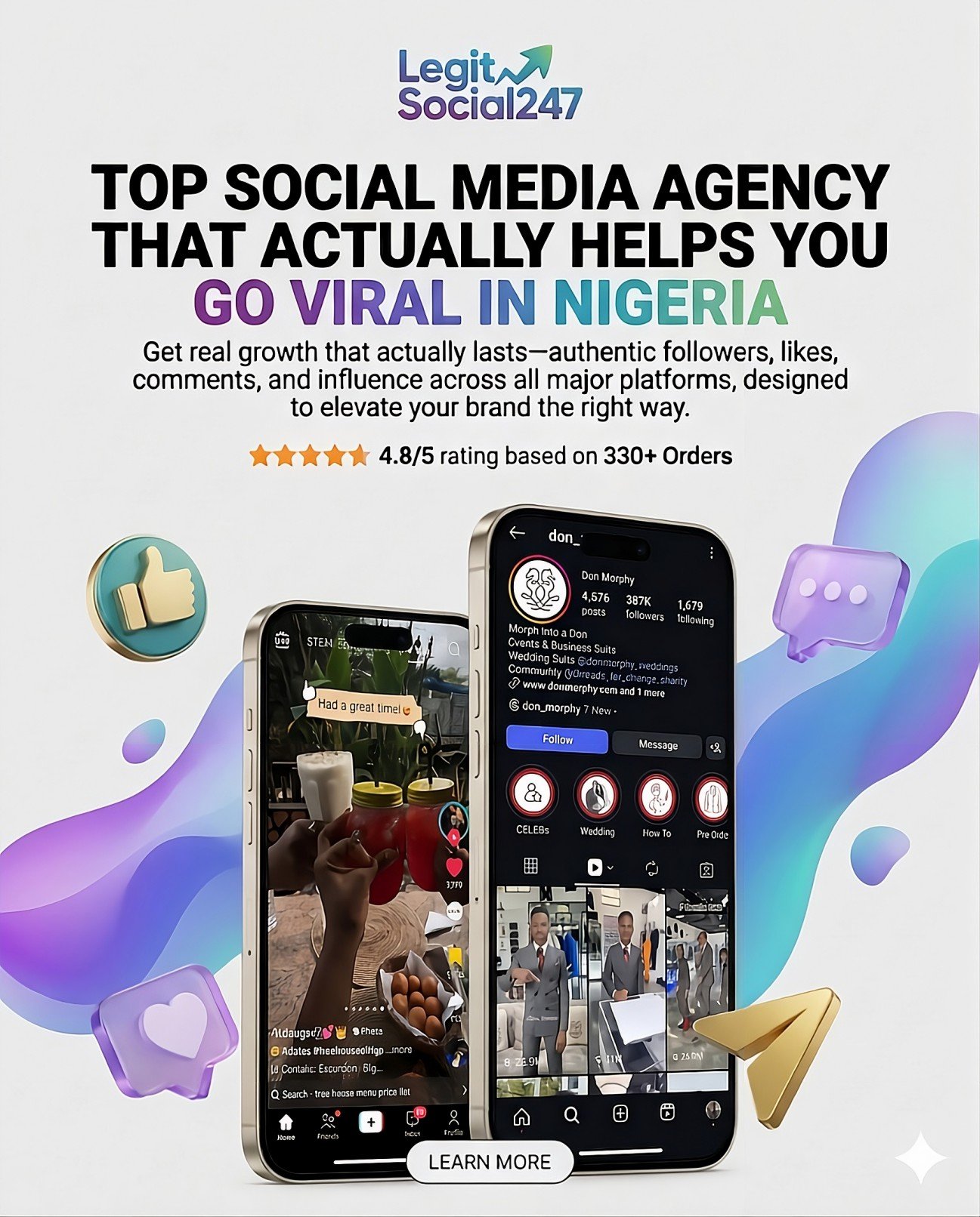 Get Real Premium or Affordable Social Media Followers & Engagements in Nigeria.