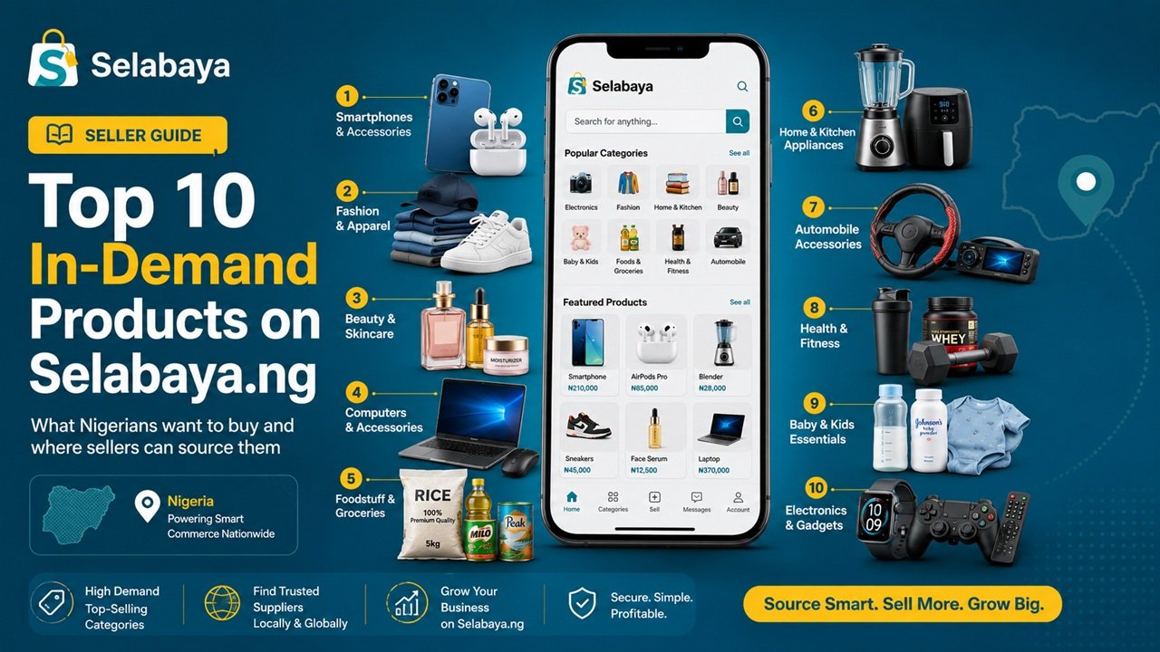 Top 10 In-Demand Products to Sell on Selabaya in Nigeria